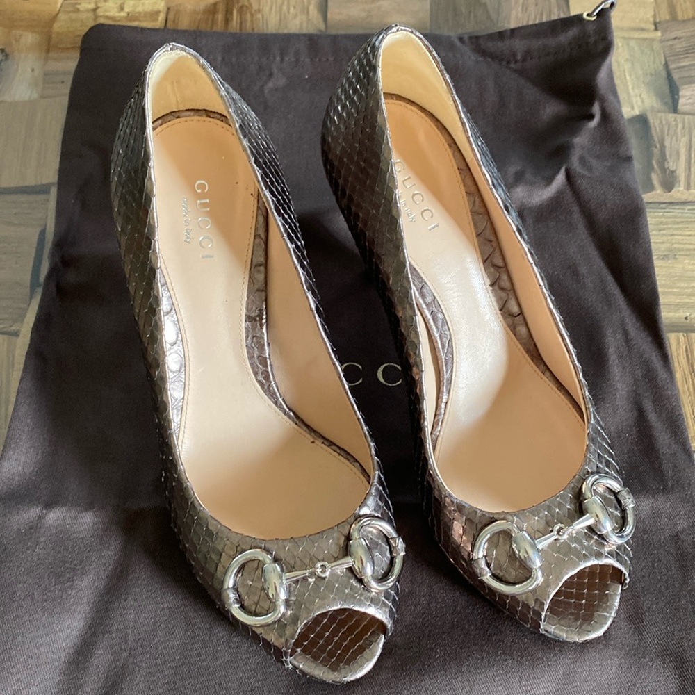 Gucci horsebit heel
